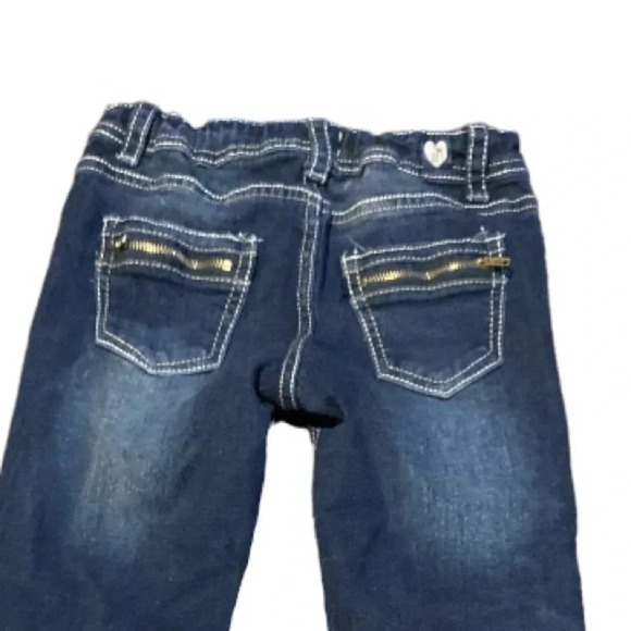 MINI MOCA EUC GIRLS JEANS DENIM OANTS BOTTOMS GIRL SUMMER CASUAL WINTER SIZR 8 - Picture 4 of 6